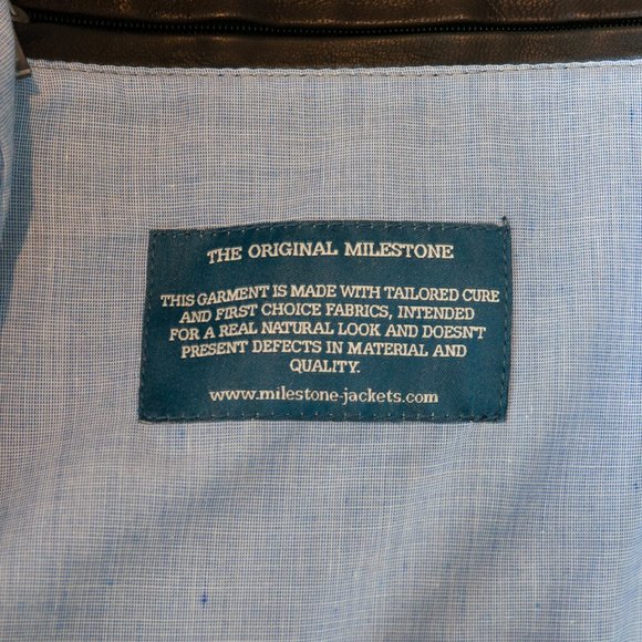 Milestone NWT Dark Gray Lamb Leather Heinar Jacket - Picture 6 of 7